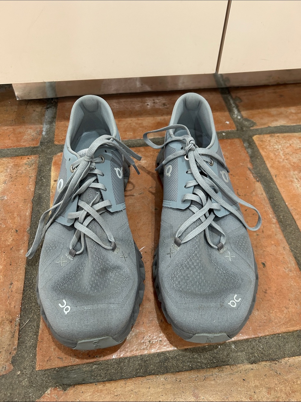 On Running Men’s Cloud Athletic Shoes - Light Gray - Picture 3 of 10